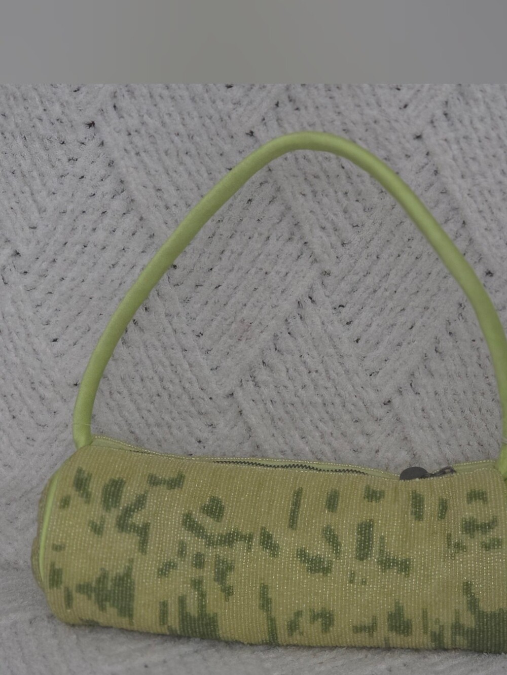 Lime Green Beaded Shoulder Bag
